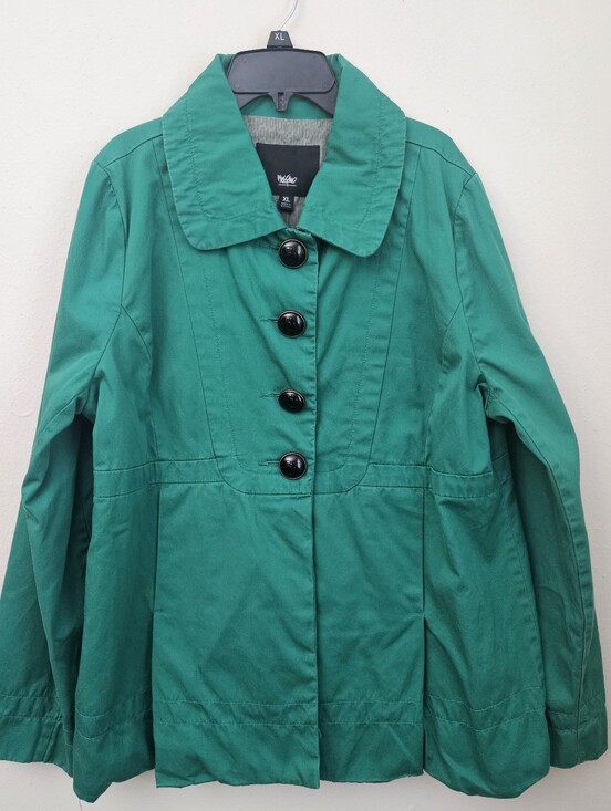 Mossimo Supply Co. Jackets & Blazers - Mossimo Green Women's Button-Front Jacket